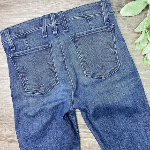 MCGUIRE DENIM | sz 24 Women's Medium Wash Exposed Zipper Gotham Slim Jeans - Picture 9 of 11